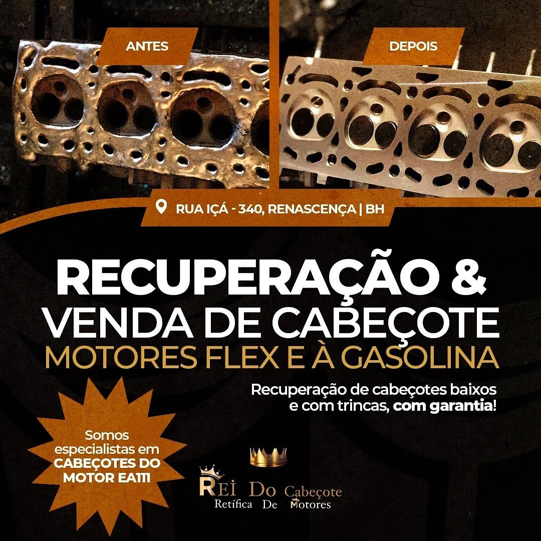 Antes e depois: cabeçote EA111
